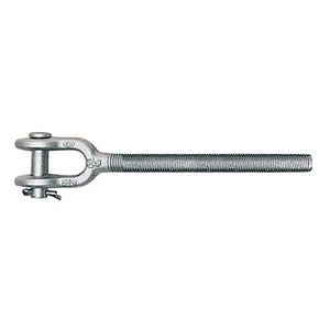 Crosby® 1073091 HG-4037 Left Hand Turnbuckle End Fitting, Jaw, 3/4 in Thread, 5200 lb Working, 6 in Take Up, Steel
