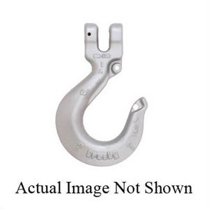 Crosby® 1049112 L-1339 Sling Hook, 1/4 in Trade, 4300 lb Load, 100 Grade, Clevis Attachment