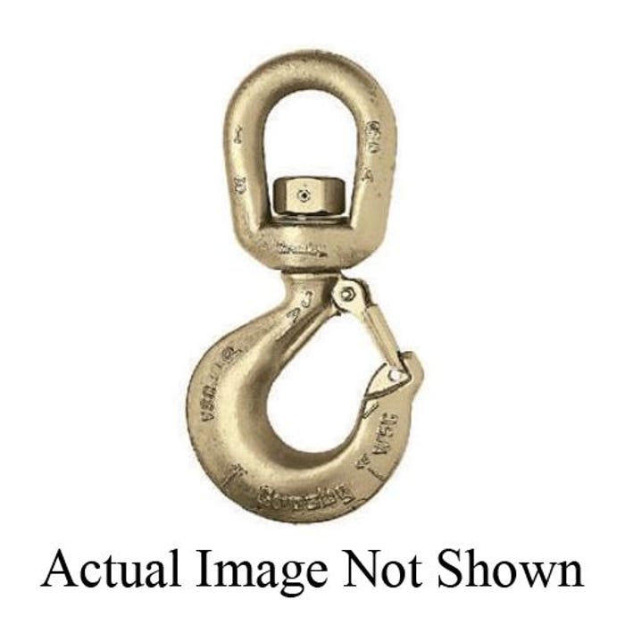 Crosby® 1048666 L-322CN Swivel Hook With Latch, 10 ton Load Empire Rigging  & Supply