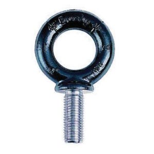 Crosby® 1046127 M-279 Full Threaded Machinery Eye Bolt, Metric, M48 x 5 Thread dia, 102 mm Shank Length Forged Steel, Shoulder Type