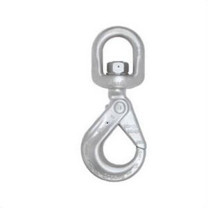 Crosby® 1004322 Shur-Loc® S-1326 Swivel Hook, 3/8 in Trade, 8800 lb Load, 100 Grade, Swivel Attachment