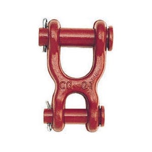 Crosby® 1013067 S-247 Double Clevis Link, 7/16 in Trade, 7200 lb Load, Forged/Heat Treated Carbon Steel