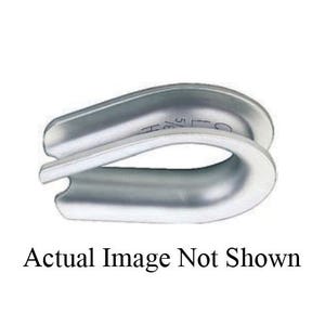 Crosby® 1037960 Thimble, Extra Heavy Duty, Series: SS-414, 1/4 in Wire Rope dia, 304 Stainless Steel, for use with Wire Rope