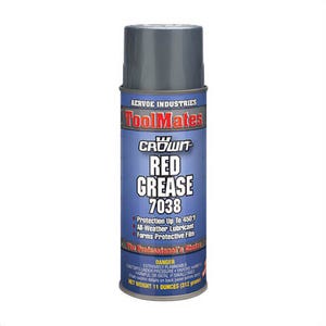Crown® by Aervoe® 7038 Red Grease, 16 oz Aerosol Can, Viscous Grease Form, Red, 0 to 450°F
