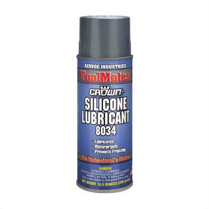 Crown® by Aervoe® 8034 General Purpose Silicone Lubricant, 16 oz Aerosol Can, Clear Glass, 40 to 110°F