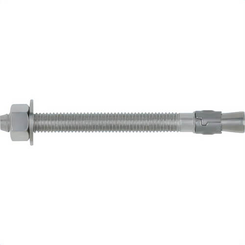 DeWALT® 07333-PWR Power-Stud® Wedge Expansion Anchor, 5/8 in dia, 5 in OAL, 3-1/2 in L Thread, 304 Stainless Steel