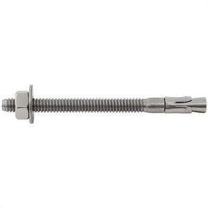 DeWALT® 7304SD4-PWR Power-Stud® Wedge Expansion Anchor, 1/4 in dia, 3-1/4 in OAL, 2-1/4 in L Thread, 304 Stainless Steel