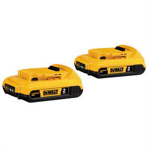 DeWALT® DCB203-2 Max* Compact Battery Pack, 2 Ah Li-Ion Battery
