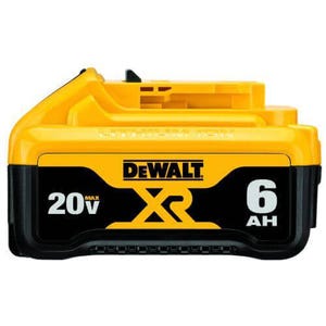 DeWALT® 20V MAX* MATRIX™ XR™ DCB206 Premium Slide-On Battery, 6 Ah Lithium-Ion Battery, 20 VAC Charge, For Use with DeWALT® 20 V Tools