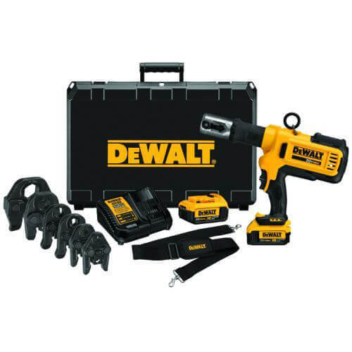 DeWALT® DCE200M2K 20V MAX* Cordless Press Tool Kit, 4 in Capacity, 4 ton, 20 V, Lithium-Ion Battery, LED