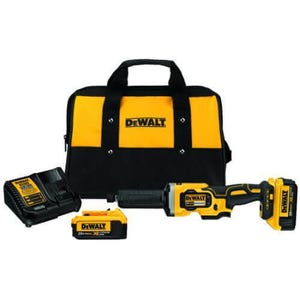 DeWALT® 20V MAX* DCG426M2 Cordless Die Grinder Kit, 20 VDC, 4 Ah Li-Ion Battery, Black/Yellow