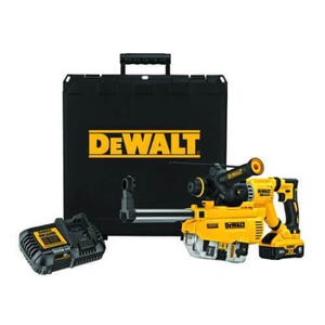 DeWALT® DCH263R2DH Brushless Cordless Rotary Hammer Kit, 1-1/8 in SDS-Plus®/Keyless Chuck, 20 VDC, 0 to 1165 rpm No-Load, 20V MAX* XR® Lithium-Ion Battery