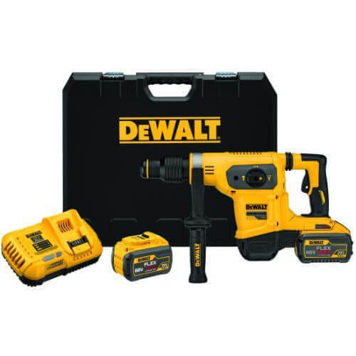 DeWALT® 60V Max* FlexVolt™ DCH481X2 Cordless Combination Hammer Drill, 1 in SDS Max® Chuck, 60 V, 540 RPM No-Load, Li-Ion Battery
