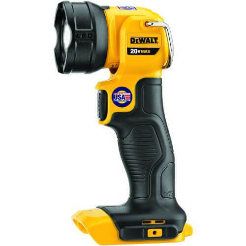 DeWALT® 20V MAX* DCL040 Cordless Rechargeable Work Light, 20 VDC, Li-Ion Battery