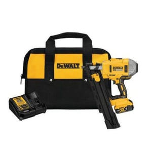 DeWALT® DCN21PLM1 Cordless Framing Nailer Kit, 0.113 to 0.148 in dia x 2 to 3-1/4 in L Fastener, For Fastener Type: 21° Plastic Framing Nail