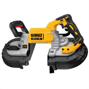 DeWALT® DCS376B Dual Switch Cordless Band Saw, 5 in Cutting, 44-7/8 in L Blade, 20 VAC, Lithium-Ion Battery, Tool Only