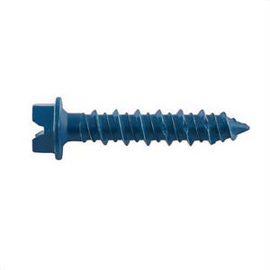 DeWALT® DFM12700 UltraCon®+ Screw Anchor, 3/16 in dia, 1-1/4 in OAL, Hex Head Drive, Carbon Steel
