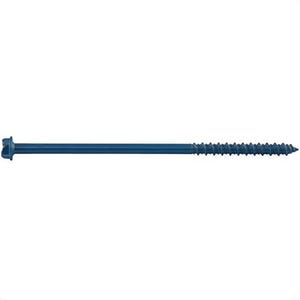 DeWALT® DFM12734 UltraCon® Screw Anchor, 1/4 in dia, 5 in OAL, Hex Washer Head Drive, Carbon Steel, 1-1/2 in D min Embedment