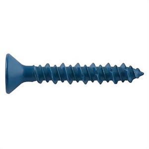 DeWALT® DFM12776 UltraCon® Screw Anchor, 1/4 in dia, 6 in OAL, Phillips® Flat Head Drive, Carbon Steel, 1 in D min Embedment