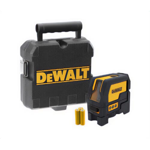 DeWALT® DW0822 Electronic Self-Leveling Rotary Laser Level Kit, 50 ft with Detector/166 ft without Detector Measuring