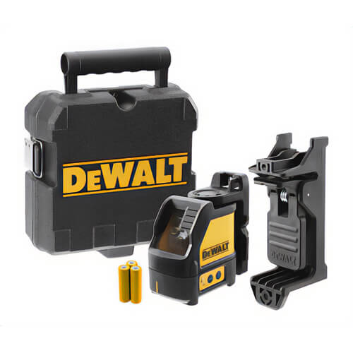 DeWALT® DW088CG Green Cross Line Laser, +/-1/8 in At 30 ft Accuracy, (3) AA Batteries