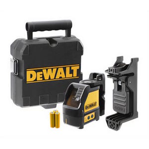 DeWALT® DW088CG Green Cross Line Laser, +/-1/8 in At 30 ft Accuracy, (3) AA Batteries