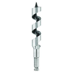DeWALT® DW1691 Long Power Ship Auger Bit, 1-3/8 in dia, 17 in OAL, 12 in L Hollow Center Flute, 7/16 in Shank