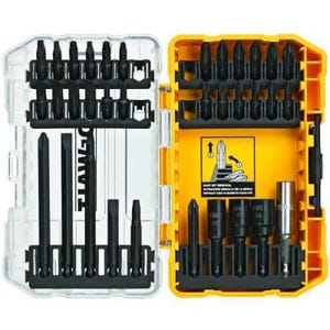 DeWALT® Impact Ready® DW2153 Screwdriver Bit Set, 34 pc, Hex Shank, Hardened Steel