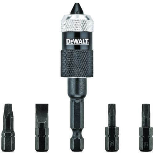DeWALT® Rapid Load® DW2507 Compact Magnetic Quick-Change Screwdriver Bit Set, 6 pc, 1/4 in Hex Shank, Steel