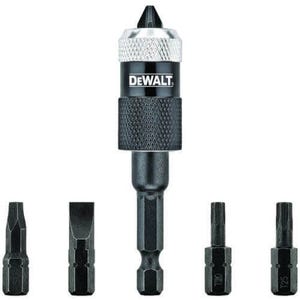 DeWALT® Rapid Load® DW2507 Compact Magnetic Quick-Change Screwdriver Bit Set, 6 pc, 1/4 in Hex Shank, Steel