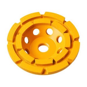 DeWALT® XP™ DW4777 Double Row General Purpose Cup Wheel, 5 in dia x 1.1 in Thick, Diamond Abrasive