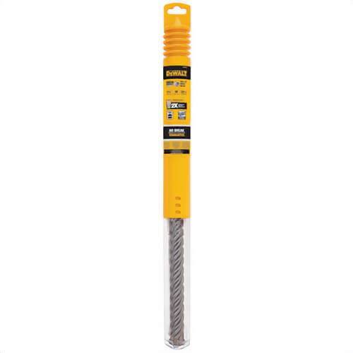 DeWALT® HIGH IMPACT CARBIDE™ DW5827 4-Cutter Hammer Drill Bit, 1-3/8 in Drill Bit, 1-3/8 in SDS-Max® Shank, 18 in D Cutting