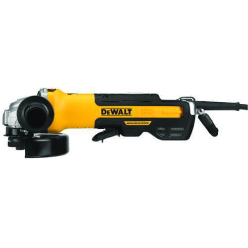 DeWALT® DWE43244N Brushless Corded Small Angle Grinder with Kickback Brake and No Lock, 6 in dia Wheel, 120 VAC, Black/Yellow