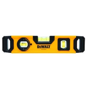 DeWALT® DWHT43003 Magnetic Torpedo Level, 9.7 in L, 3 Vials, Aluminum, (1) Level/(1) 45°/(1) Plumb Vial Position