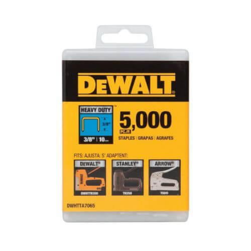 DeWALT® DWHTTA7085 Heavy Duty Narrow Crown Staples, 1/2 in L Leg, 25/64 in W Crown, Steel