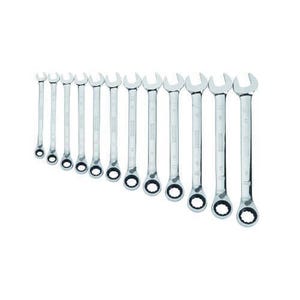 DeWALT® DWMT19232 Ratcheting Wrench Set, 12 pc, 1/4 to 7/8 in, Polished Chrome