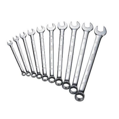 DeWALT® DWMT72167 Anti-Slip Standard Length Combination Wrench Set, 10 pc, 3/8 to 15/16 in