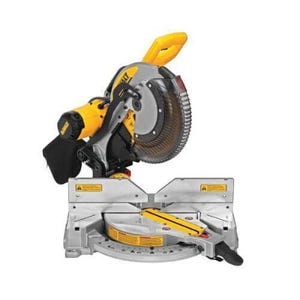 DeWALT® DWS716 Corded Electric Double Bevel Compound Miter Saw, 12 in dia Blade, 5/8 in, 1 in Arbor/Shank, 8 in, 3-39/64 in Bevel