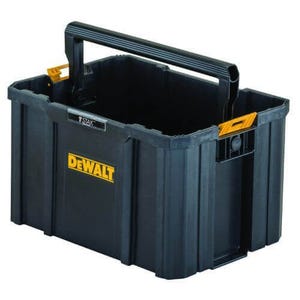 DeWALT® DWST17809 Tstak® Open Tote, Plastic, Black/Yellow, Rust Resistant, 10 in H x 17 in W x 12 in D