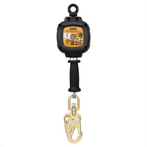 DeWALT® DXFP210111-010 D100 SRL Self-Retracting Lifeline, Galvanized Cable, Black/Gold, 10 ft