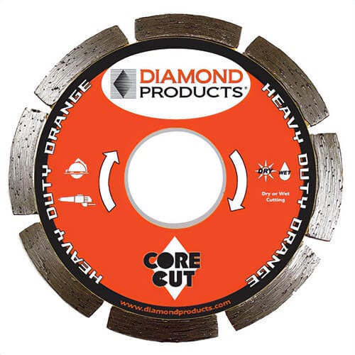 Core Bore® 11290 EH08080 Heavy Duty Electric BLD, 8 in x 0.080, Orange Purpose Blade