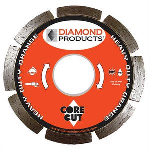 Core Bore® 11290 EH08080 Heavy Duty Electric BLD, 8 in x 0.080, Orange Purpose Blade