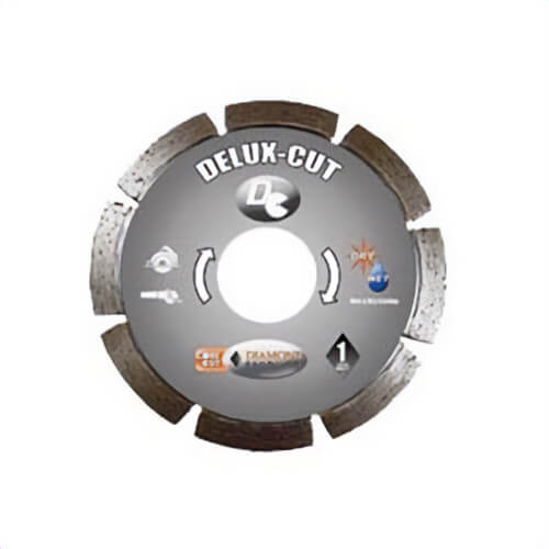 Core Cut Delux-Cut 21002 Dry Small Diameter Diamond Blade, 4-1/2 in Blade, 7/8 in, 0.08 in W x 0.31 in D Cutting