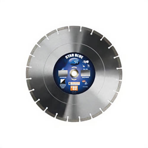 Core Cut 85261 Diamond Blade, High Speed Segmented, Series: Star Blue, 14 in Blade dia, 1 in, 1/8 in Cutting Width
