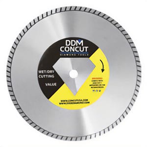 Dixie Diamond Manufacturing TP4.5 Turbo Premium Blade, 4-1/2 in x 080X7/8 X5/8