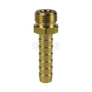 Dixon® BLS616 Long Shank Hose Coupling, 3/4 in Nominal, Hose x Male NPSM End Style, Brass