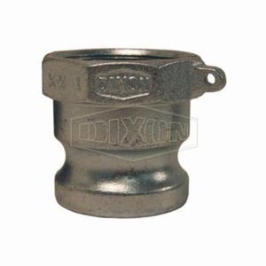 Dixon® 100-A-PM Boss-Lock™ Type A Cam and Groove Adapter, 1 in, Male Adapter x FNPT, Malleable Iron, Domestic