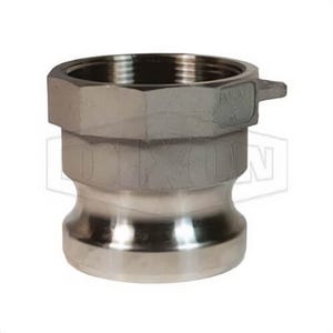 Dixon® 100-A-SS Boss-Lock™ Type A Cam and Groove Adapter, 1 in, Male Adapter x FNPT, 316 Stainless Steel, Domestic