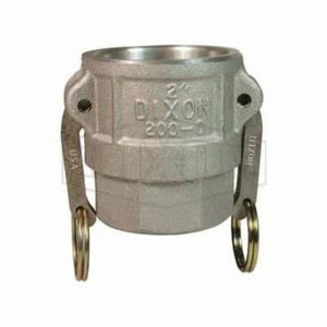 Dixon® 100-D-AL Type D Cam and Groove Coupler, 1 in Nominal, Female Coupler x FNPT End Style, Aluminum, Domestic