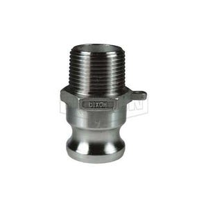 Dixon® 100-F-SS Boss-Lock™ Type F Cam and Groove Adapter, 1 in, Male Adapter x MNPT, 316 Stainless Steel, Domestic